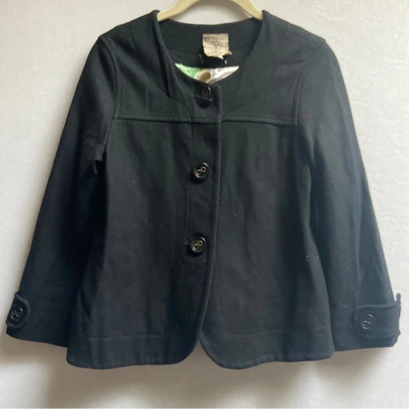 Tulle Anthropologie wool blend pea coat Sz S - Picture 1 of 10